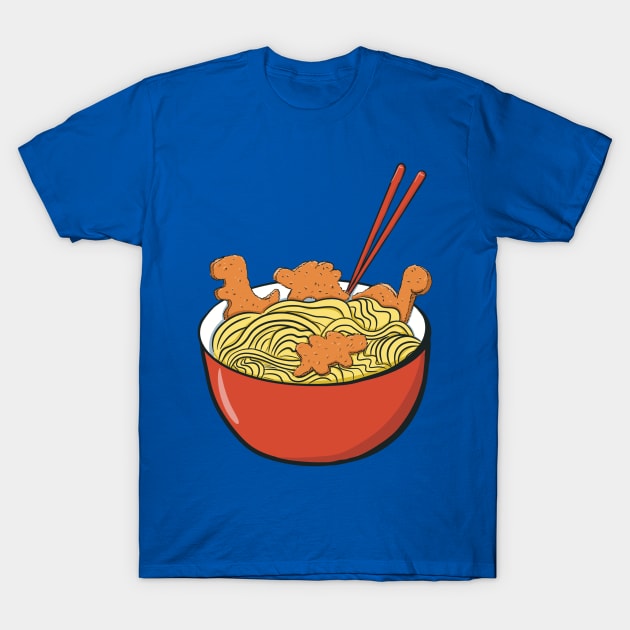 Dino Ramen T-Shirt by kktibbs